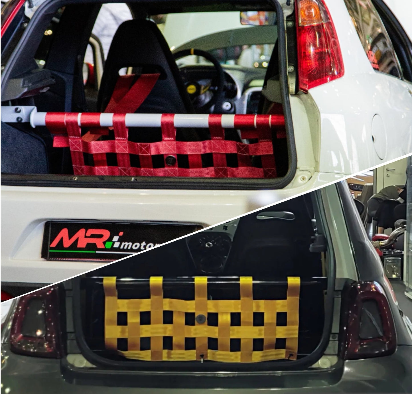 Clubsport trunk kit net (5 bar connections) PUNTO ABARTH &amp; ALFA MITO / 500ABARTH &amp; PANDA 100HP