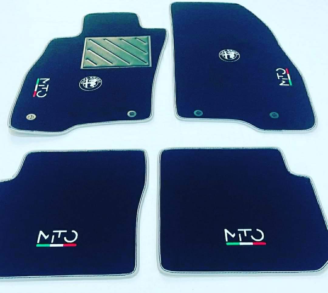 ALFA MITO car mats ALL MODELS with alpha logo