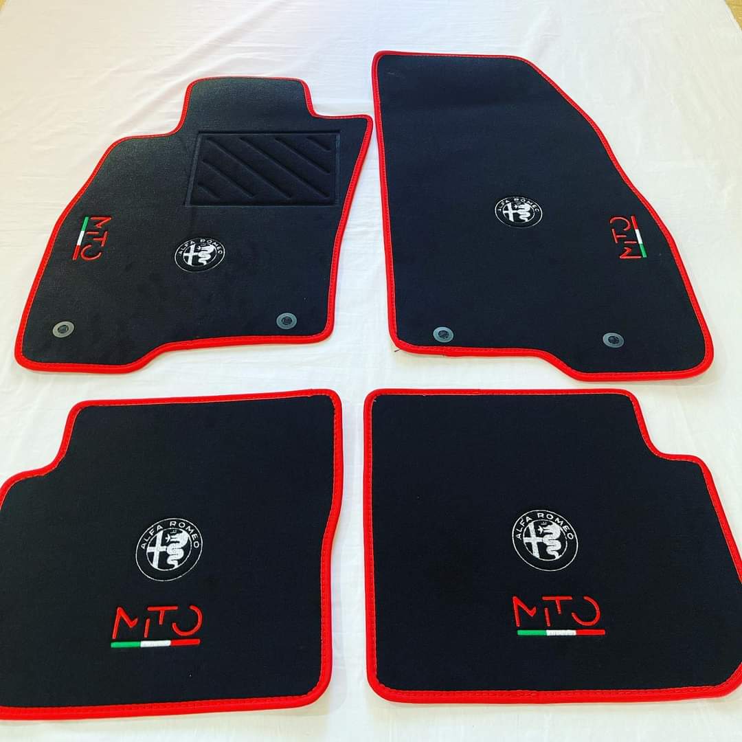 ALFA MITO car mats ALL MODELS with alpha logo