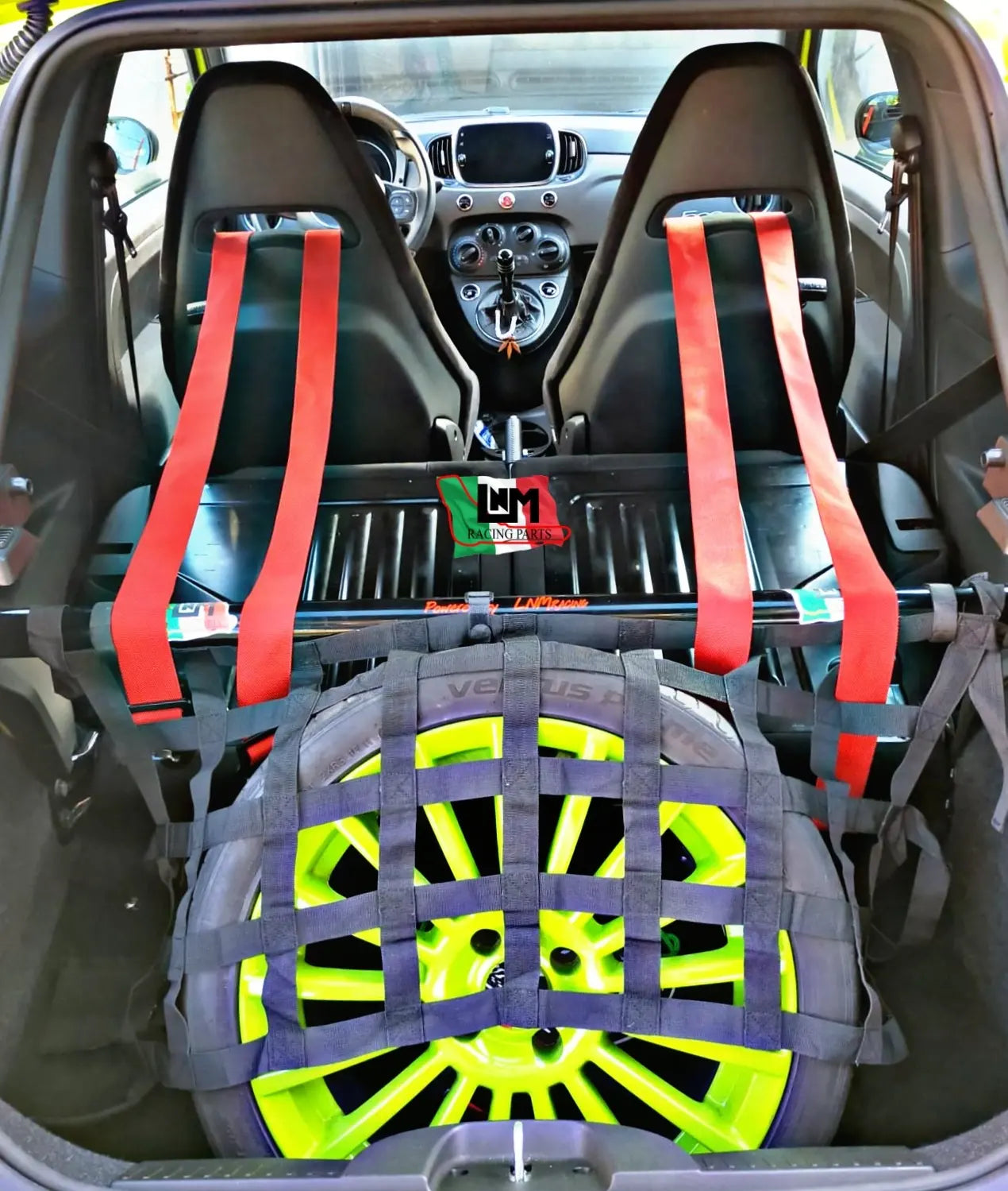 Rally sport net with 3 bar attachments 500ABARTH /PANDA 100HP