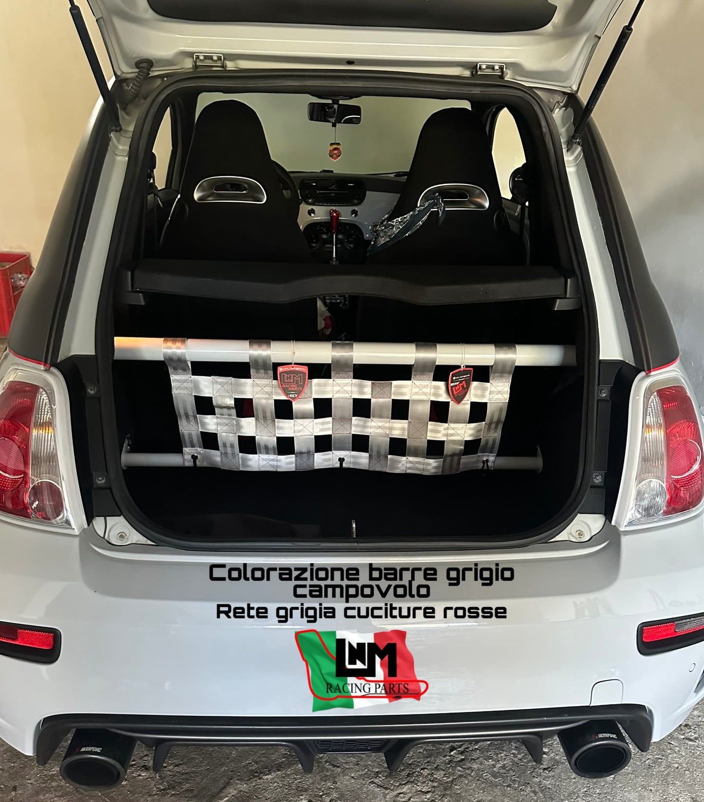 Trunk bars COMPLETE EXTREME MODEL KIT (upper+lower) 500ABARTH NO NET 