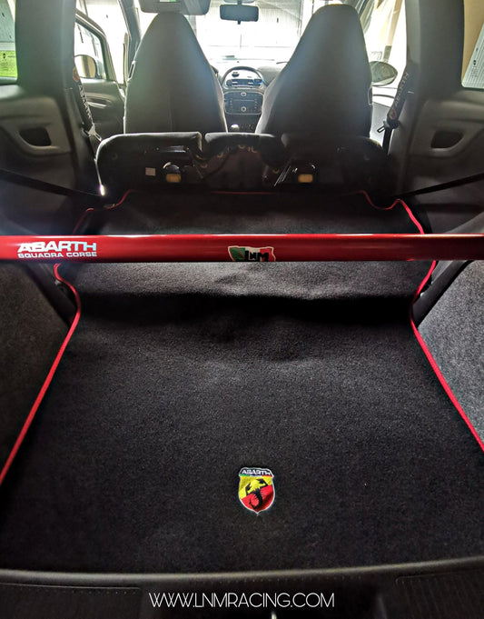 Two-seater carpet eliminating rear seats. 500ABARTH / ABARTH POINT abarth logo