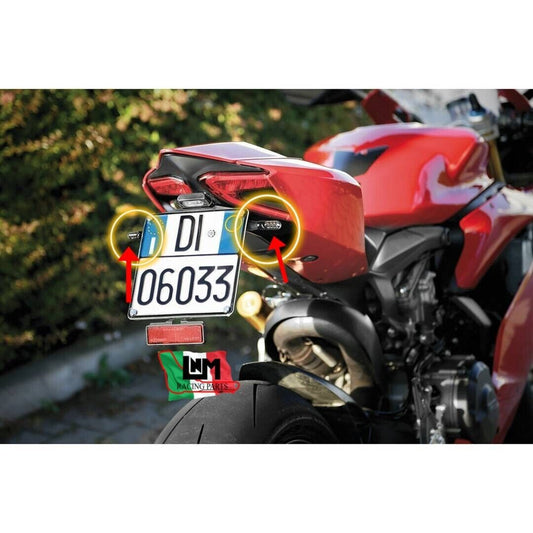 Frecce moto UNIVERSALI A LED 12V - Lampa Nano OMOLOGATE - Luce arancio