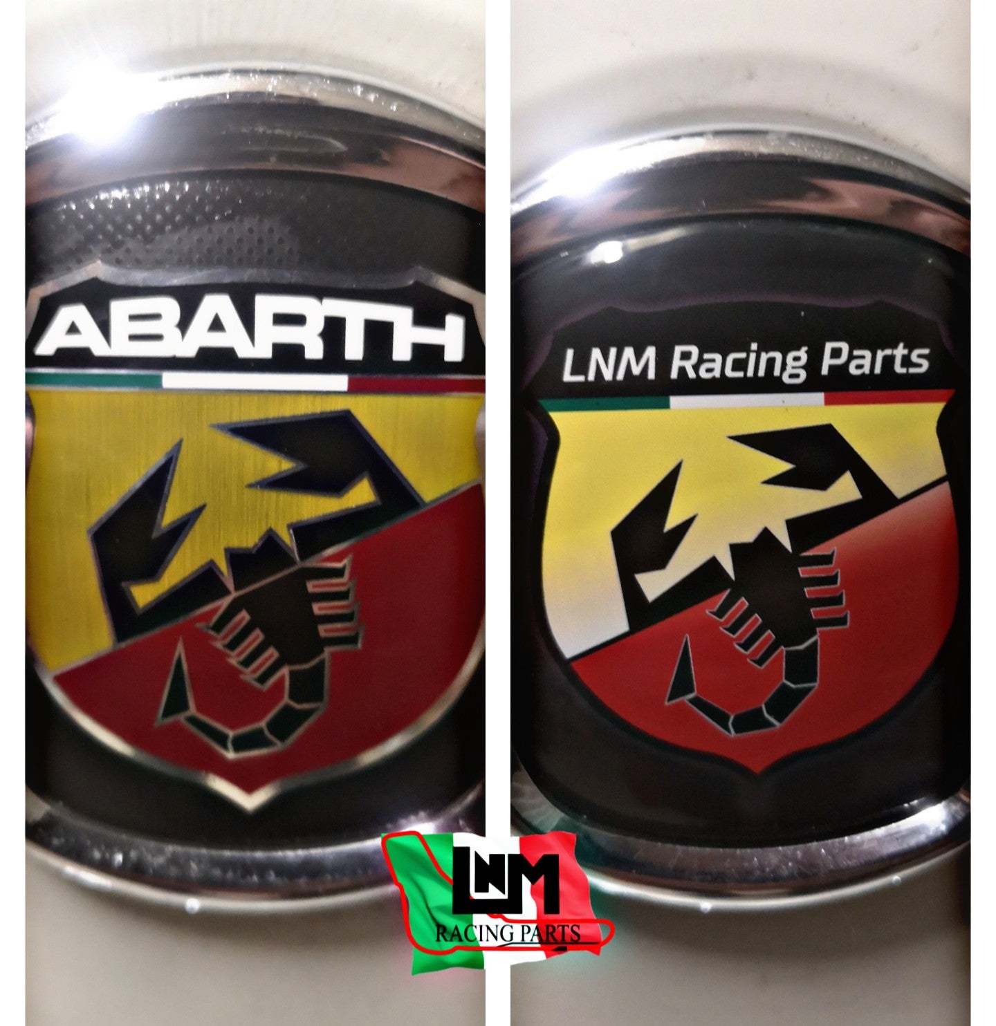 LOGHI ABARTH auto personalizzati gel resinato alta adesione